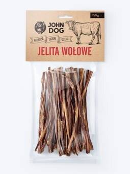  John Dog Jelita wołowe 150g SMAKOŁYKI GRYZAKI NATURALNE ALL 