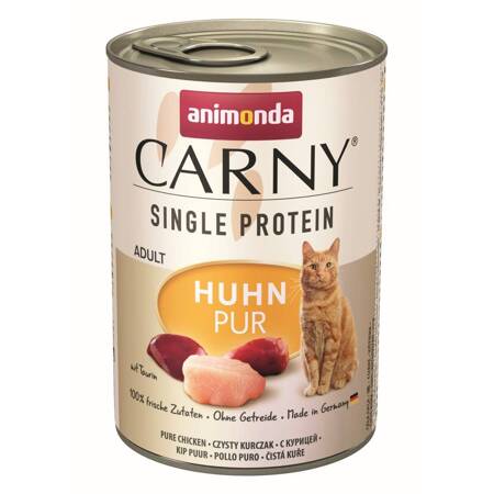 Animonda Carny Single Protein 400g Mokra Karma Dla Kota Czysty Kurczak