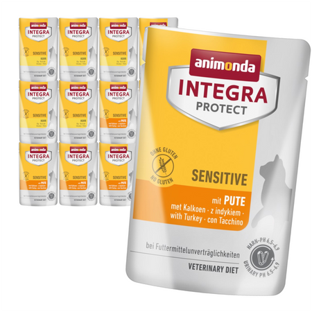 Animonda Integra Protect Sensitive 12x85g Mokra Karma Dla Kota Z Nadwrażliwością Pokarmową 2 Smaki