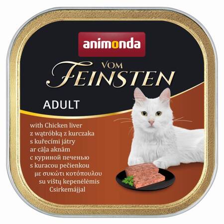 Animonda Vom Feinsten Adult 100g Mokra Karma dla Kota z Wątróbką Kurczaka