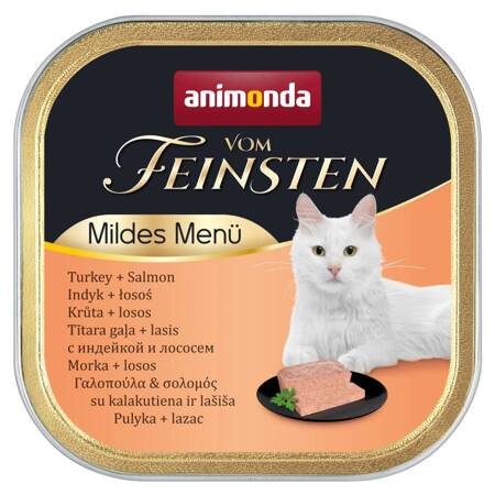 Animonda Vom Feinsten Mild Menue 100g Mokra Karma dla Kota z Indykiem