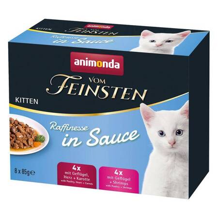 Animonda Vom Feinsten Raffinesse Kitten 8x85g Mixpack Mokra Karma dla Kociąt 