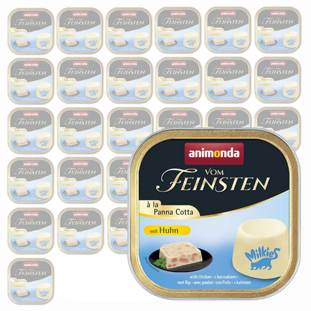 Animonda Vom Feinsten a la Panna Cotta 32x100g Mokra Karma Dla Kota z Kurczakiem