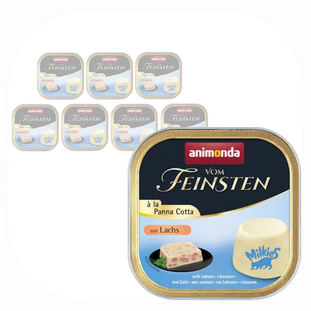 Animonda Vom Feinsten a la Panna Cotta 8x100g Mokra Karma Dla Kota z Łososiem