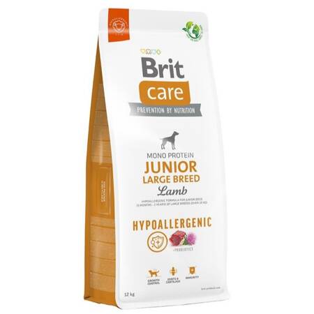 Brit Care Junior Large Breed 12kg Hipoalergiczna Sucha Karma Z Jagnięciną Dla Psów Dużych Ras