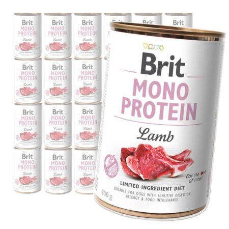 Brit Mono Protein 24x400g Mokra Karma dla Psów Jagnięcina