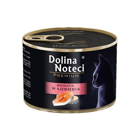 Dolina Noteci PREMIUM 185 g bogata w łososia Mokra karma dla kota