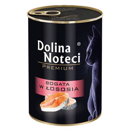 Dolina Noteci PREMIUM 400 g bogata w łososia Mokra karma dla kota