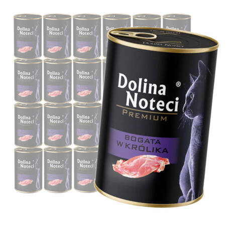 Dolina Noteci Premium Mokra Karma Dla Kota 24x400g Bogata W Królika