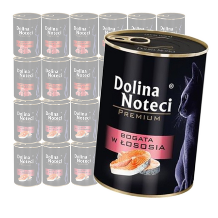 Dolina Noteci Premium Mokra Karma Dla Kota Mix Smaków 24x400g Łosoś Cielęcina