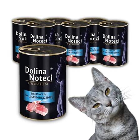 Dolina Noteci Premium dla Kota Jagnięcina 6x400g