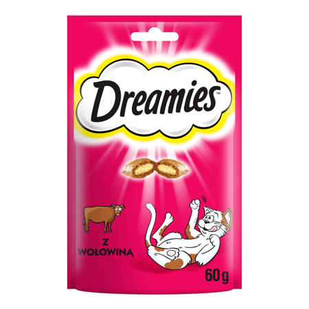 Dreamies z Wyśmienitą Wołowiną 60g Przysmaki dla kota