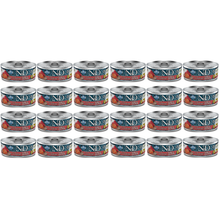 N&D Cat Natural Tuna & Salmon 24x70g Mokra Karma Dla Kota Tuńczyk Łosoś