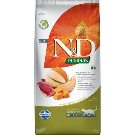 N&D Cat Pumpkin Duck & Cantaloupe 5kg Karma sucha z kaczką, dynią i Cantaloupe