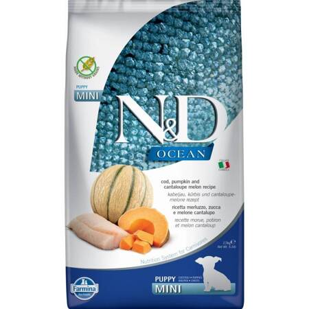 N&D Dog Ocean Cod Pumpkin Cantaloupe Melon Puppy Mini 2,5 KG