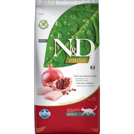 N&D Prime Cat Chicken Pomegranate Adult 5KG Karma sucha kot granat kurczak 