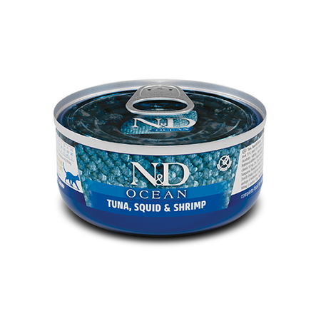 N&D cat Ocean Tuna, Squid & Shrimp 70g Karma mokra kotów Kalmar tuńczyk krewetka