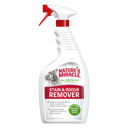 Natures Miracle Remover Płyn Do Usuwania Codziennych Plam i Zapachów Kota 709ml