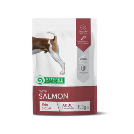 Nature's Protection Dog Adult Salmon 100g Mokra Karma Z Łososiem Dla Psa