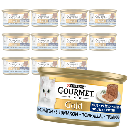 Purina Gourmet Gold Mus z Tuńczykiem 12x85g Mokra Karma Dla Kota