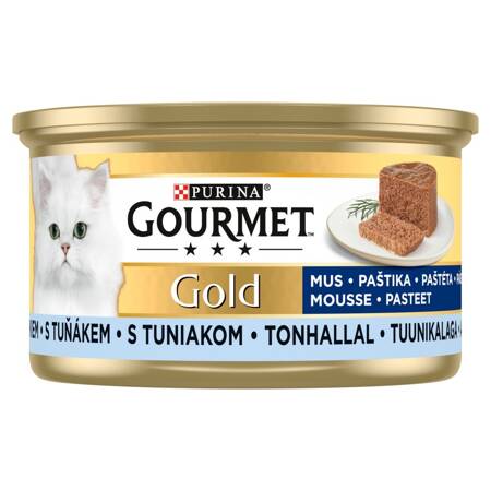 Purina Gourmet Gold Mus z Tuńczykiem 85g Mokra Karma Dla Kota