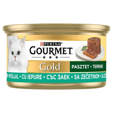 Purina Gourmet Gold Pasztet z Królikiem 85g Mokra Karma Dla Kota