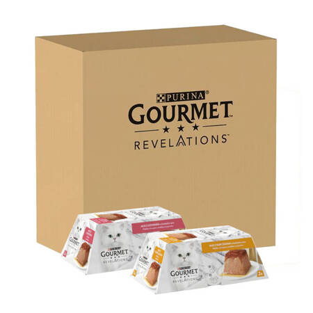 Purina Gourmet Revelations Mus z Kurczakiem 2x57g Mokra Karma Dla Kota w Sosie