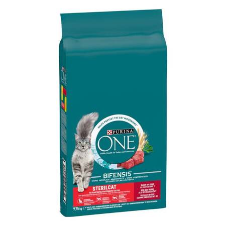 Purina One Sterilcat Beef&Wheat Sucha Karma Dla Kota 9,75kg Wołowina