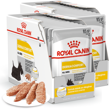 ROYAL CANIN Dermacomfort Care Karma Mokra Dla Psów o Wrażliwej Skórze Pasztet 24x85g