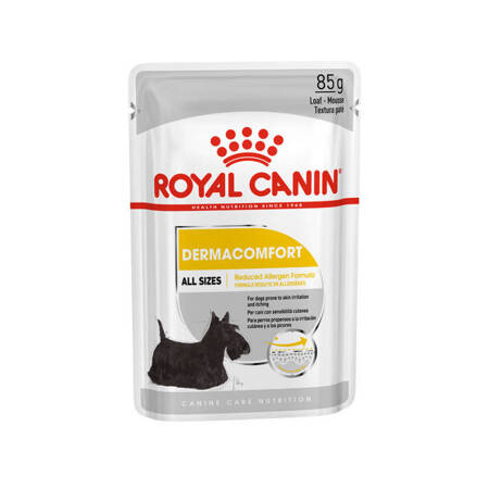 ROYAL CANIN Dermacomfort Care Karma Mokra Dla Psów o Wrażliwej Skórze Pasztet 85g