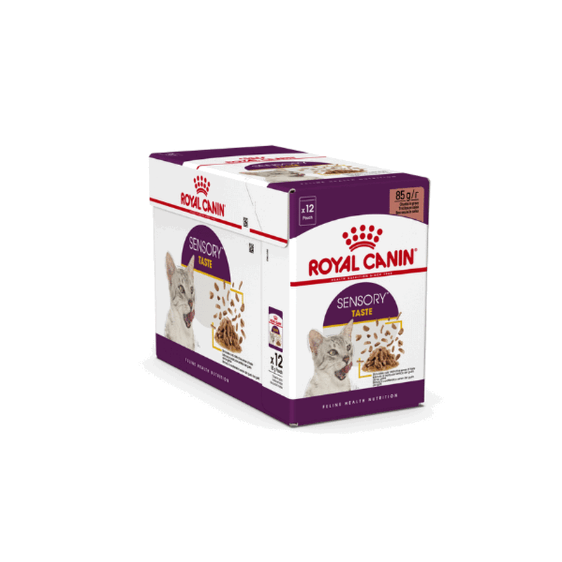 ROYAL CANIN Sensory Taste Gravy Zestaw 12x85g Mokra Karma Dla Kotów Wybrednych