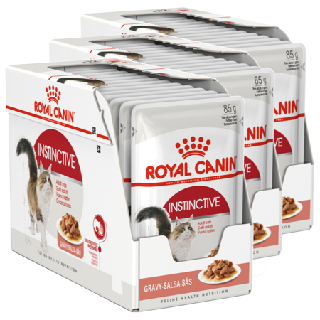 Royal Canin Instinctive FHN Karma Mokra W Sosie Dla Kotów Dorosłych, Wybrednych 36x85g