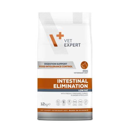 Sucha Karma Weterynaryjna Dla Psa Vet Expert Intestinal Elimination Indyk 12kg