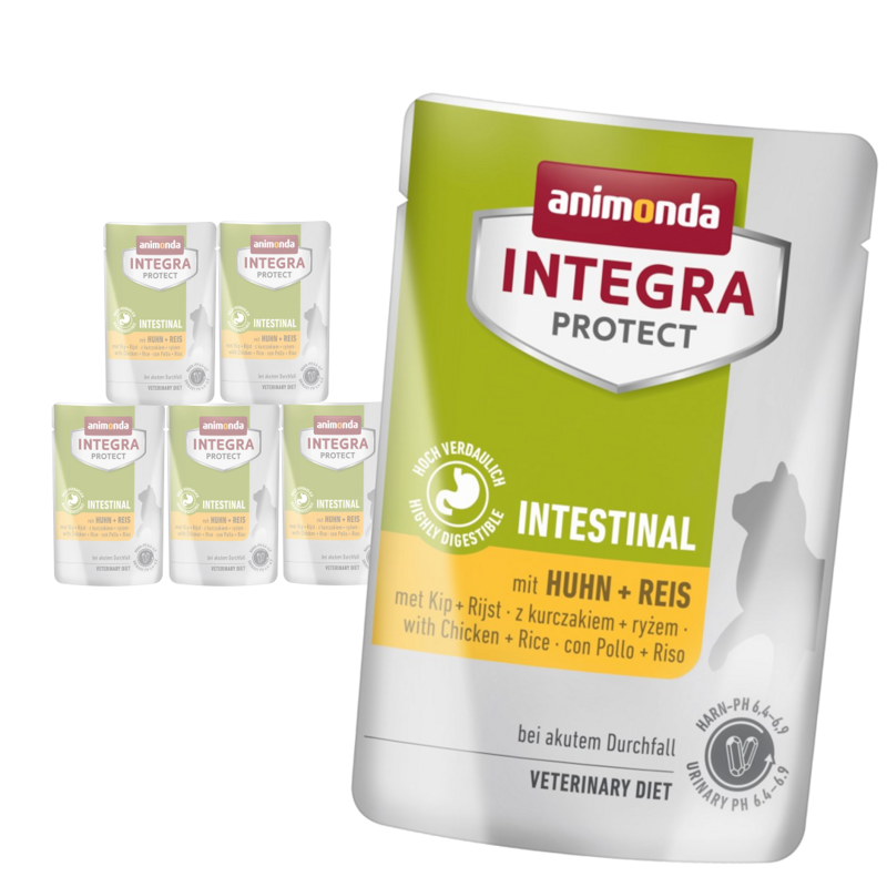 Animonda Integra Protect Intestinal 6x85g Mokra Karma Dla Kota Na Biegunkę Kurczak Z Ryżem