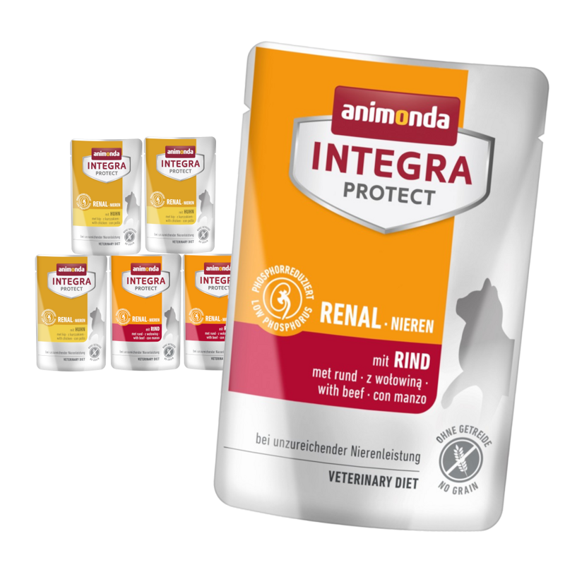 Animonda Integra Protect Renal 6x85g Mokra Karma Dla Kota Na Chore Nerki Mix Smaków