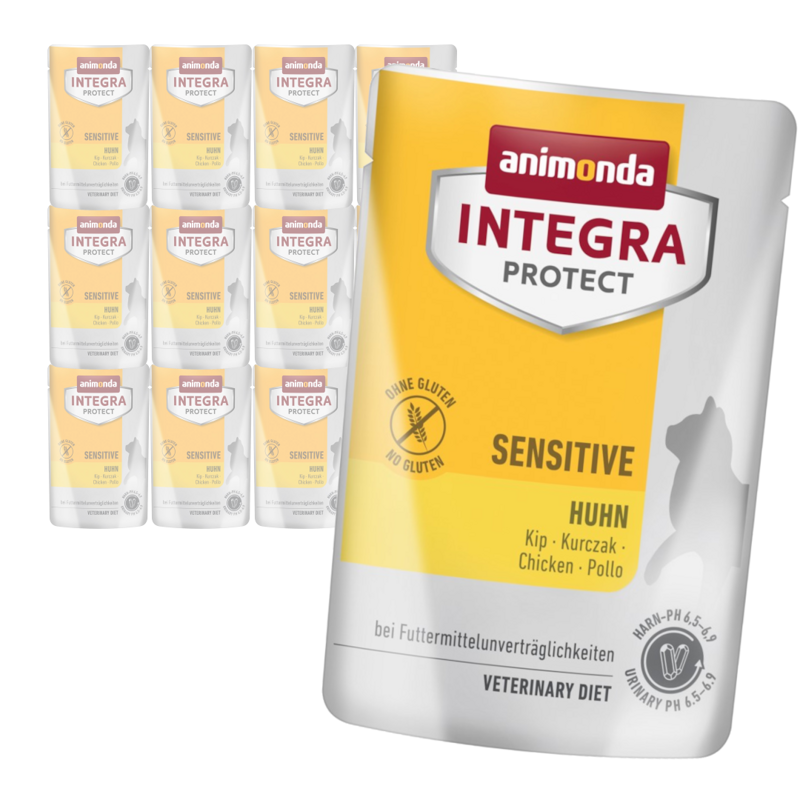 Animonda Integra Protect Sensitive 12x85g Mokra Karma Dla Kota Z Nadwrażliwością Pokarmową Kurczak