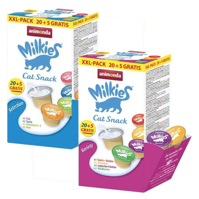 Animonda Milkies Selection Variety Mix 50x15g Mleczny Przysmak dla Kota 40+10 Gratis