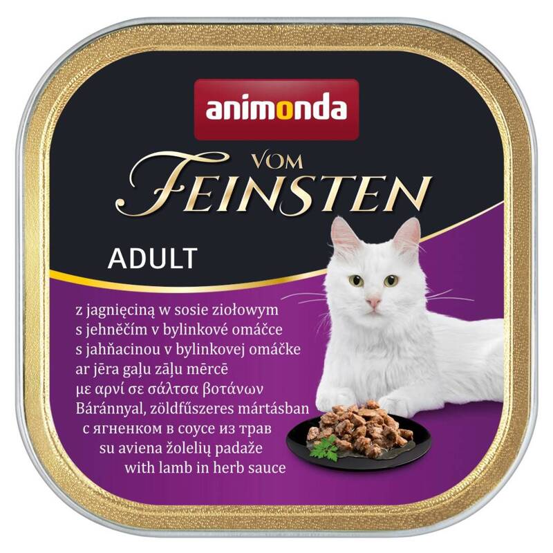 Animonda Vom Feinsten Adult 100g Mokra Karma dla Kota z Jagnięciną w Sosie Ziołowym