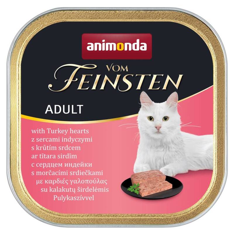 Animonda Vom Feinsten Adult 100g Mokra Karma dla Kota z Sercami Indyka