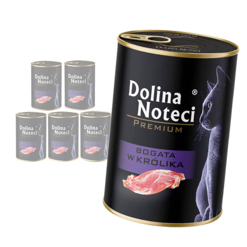 Dolina Noteci Premium Mokra Karma Dla Kota 6x400g Bogata W Królika