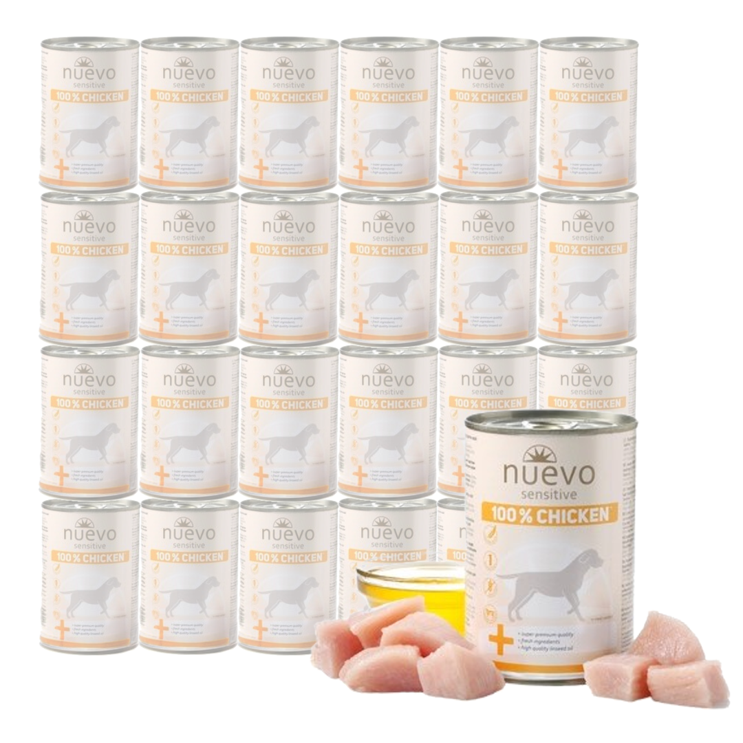 Nuevo Sensitive Monoproteinowa Mokra Karma Dla Psa 12x400g z Kurczakiem