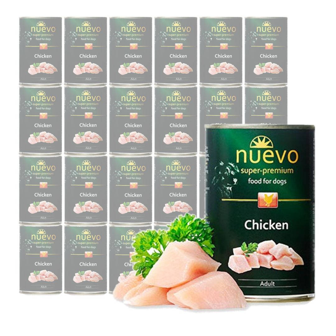 Nuevo Super Premium Mokra Karma Dla Psa 24x400g z Kurczakiem