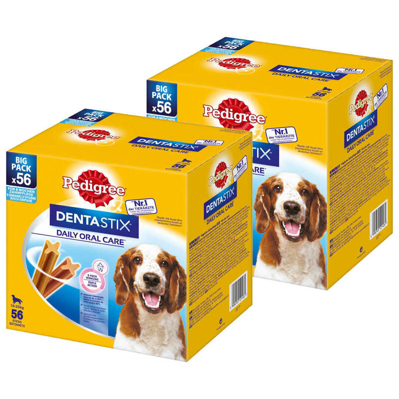 Pedigree DentaStix 112 sztuk (16x180g) Medium Średnie Rasy Gryzak Dla Psów