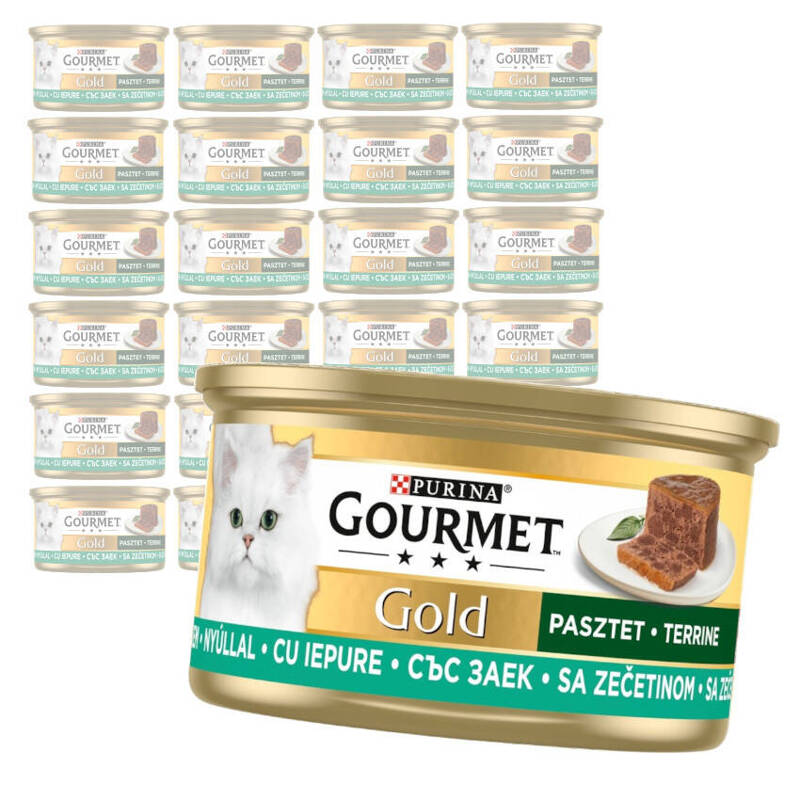 Purina Gourmet Gold Pasztet z Królikiem 24x85g Mokra Karma Dla Kota