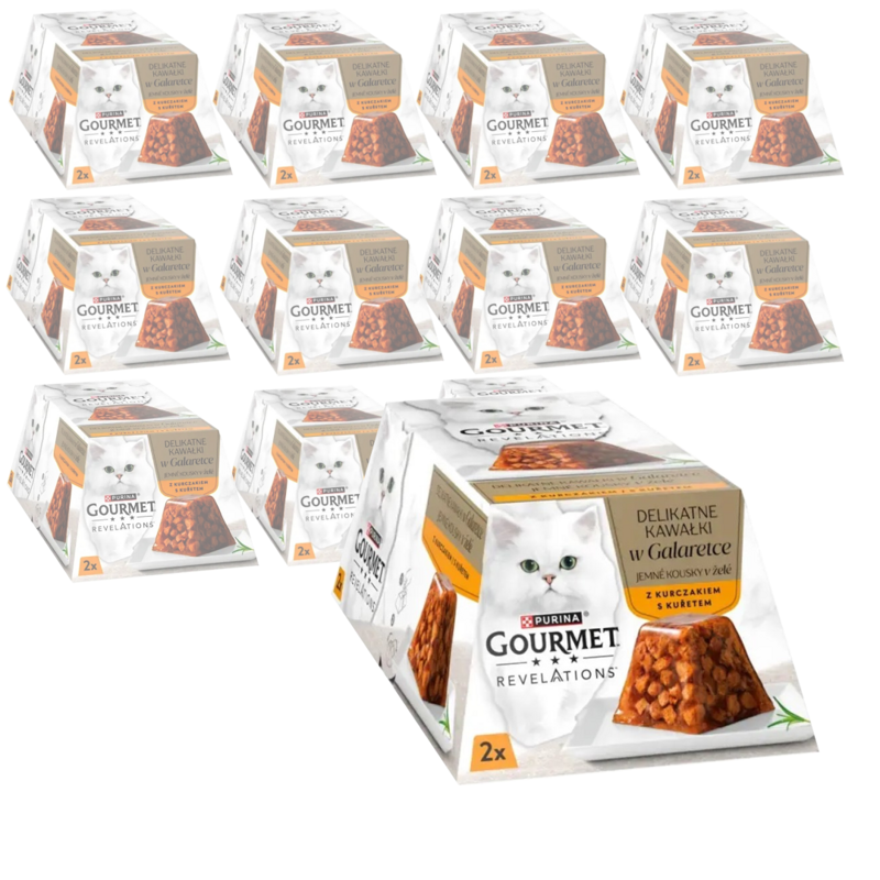 Purina Gourmet Revelations 24x57g Mokra Karma Dla Kota Kurczak W Galaretce