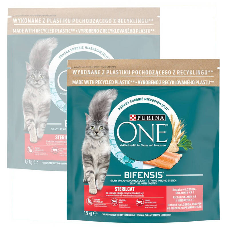 Purina One Bifensis Sterilcat 2x1,5kg Sucha Karma Dla Kota z Łososiem