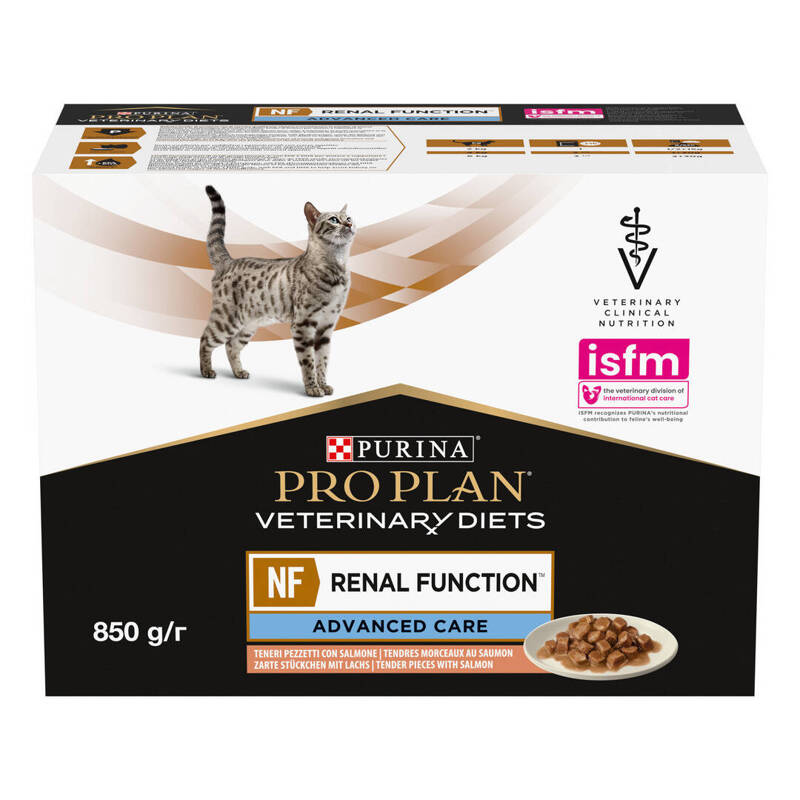 Purina Pro Plan Veterinary Diets NF Renal Function Mokra Karma Dla Kota Z Łososiem 10x85g Niewydolność Nerek