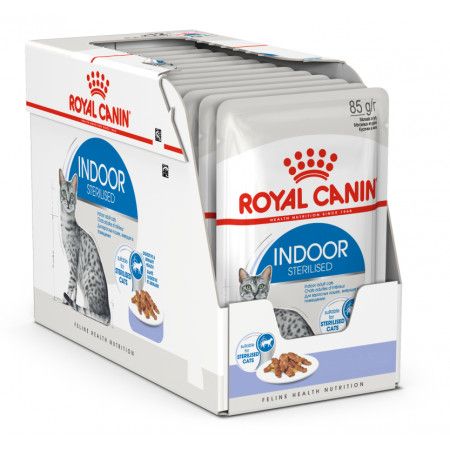 ROYAL CANIN Indoor Sterilised Karma Mokra Dla Kotów Sterylizowanych W Galaretce 12x85g