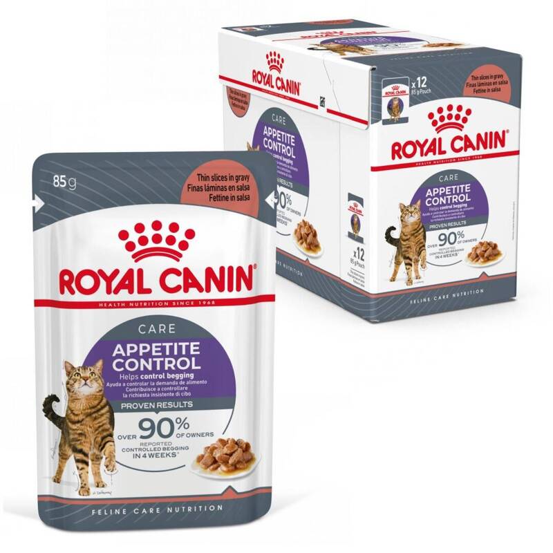 Royal Canin Appetite Control Care Karma Mokra W Sosie Dla Kotów Domagających Się Jedzenia 12x85g