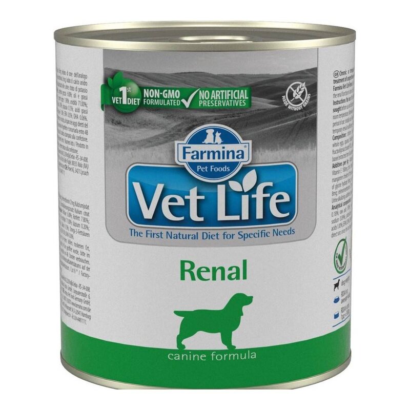 VET LIFE NATURAL DIET DOG RENAL 300g na ostrą niewydolność nerek